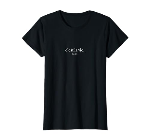 Damen Paris Damen Cest la vie klassisch elegant T-Shirt von City Designs