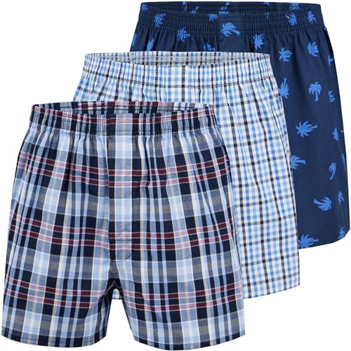 City Life 3er Pack Herren Boxershorts Shorts Boxer Webboxer Sparpack S - 4XL, Farbe:Design 02, Grösse:L von City Life
