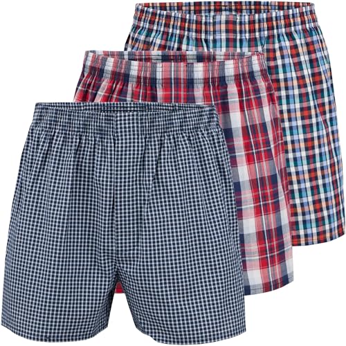 City Life 3er, 6er, 9er Pack Herren Boxershorts Shorts Boxer Webboxer Sparpack S-4XL, Farbe:Design 03, Grösse:M von City Life