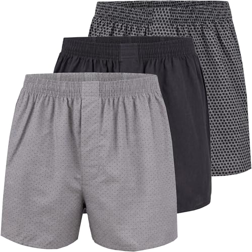 City Life 3er Pack Herren Boxershorts Shorts Boxer Webboxer Sparpack S - 4XL, Farbe:Design 04, Grösse:L von City Life