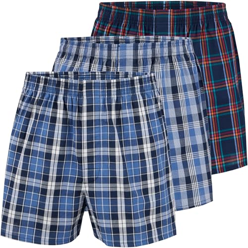 City Life 3er Pack Herren Boxershorts Shorts Boxer Webboxer Sparpack S - 4XL, Farbe:Design 05, Grösse:4XL von City Life