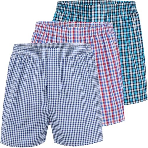 City Life 3er, 6er, 9er Pack Herren Boxershorts Shorts Boxer Webboxer Sparpack S-4XL, Farbe:Design 10, Grösse:M von City Life