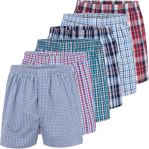 City Life 3er und 6er Pack Herren Boxershorts Shorts Boxer Webboxer Sparpack S - 4XL, Farbe:6er Pack D04, Grösse:3XL von City Life
