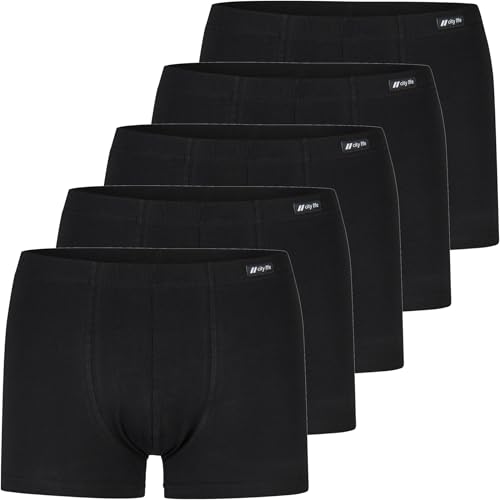 City Life 5er Pack Herren Jersey Pant Boxer Shorts Sparpack M - 4XL, Farbe:schwarz, Grösse:L von City Life