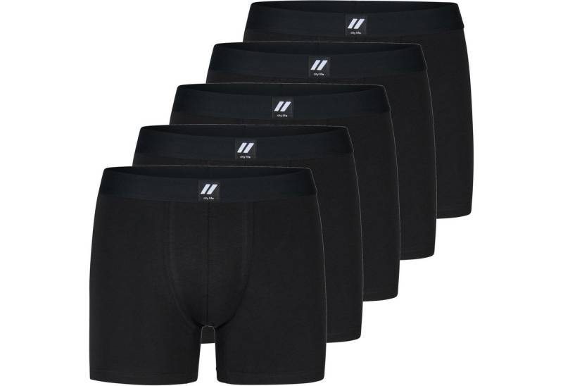 City Life Boxershorts City Life 5er Pack Herren Jersey Trunks Boxer Short Sparpack M - XXL (1-St) von City Life