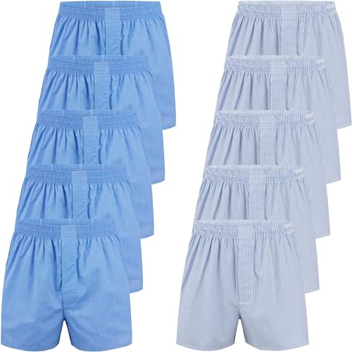 City Life Herren Boxershorts Shorts Boxer Webboxer (10er Pack) Sparpack S - 4XL, Farbe:Mehrfarbig (Business Multicolour 2 Bw-10-2), Grösse:XL von City Life