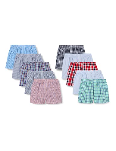 City Life Herren Boxershorts Shorts Boxer (10er Pack) Sparpack S - 4XL, Farbe:Mehrfarbig (Classic Multicolour 2 C-10-2), Grösse:XL von City Life