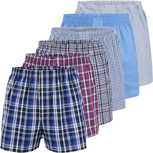 City Life Herren Boxershorts Shorts Boxer Webboxer (6er Pack) Sparpack S - 4XL, Farbe:Mehrfarbig (Business Multicolour 1), Grösse:XL von City Life