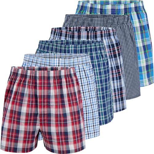 City Life Herren Boxershorts Shorts Boxer Webboxer (6er Pack) Sparpack S - 4XL, Farbe:Mehrfarbig (Classic Multicolour 1), Grösse:4XL von City Life