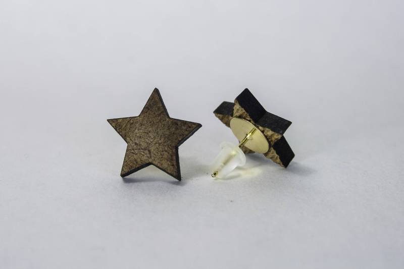 stern Ohrringe Aus Recyceltem Material von CityAperture