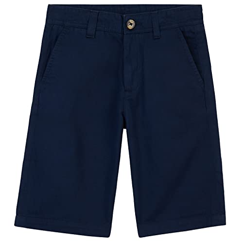 CityComfort Chino Shorts Für Jungen - Kurze Hose Jungen aus Baumwolle mit elastischem Bund - Stylische Shorts Jungen, weiche & Bequeme Sommer Shorts mit Taschen (Marineblau, 11-12 Jahre) von CityComfort