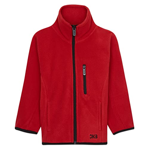 CityComfort Fleecejacke Kinder Mädchen Polarfleece Teenager Jungen mit Reißverschluss und Seitentaschen (Rot, 3-4 Jahre) von CityComfort