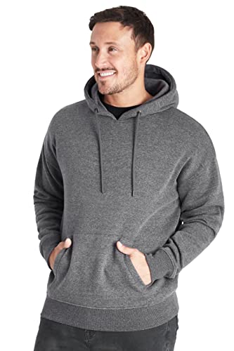 CityComfort Hoodie Herren Kapuzenpullover, Basic Pullover Herren Hoodies (Anthrazit, XL) von CityComfort