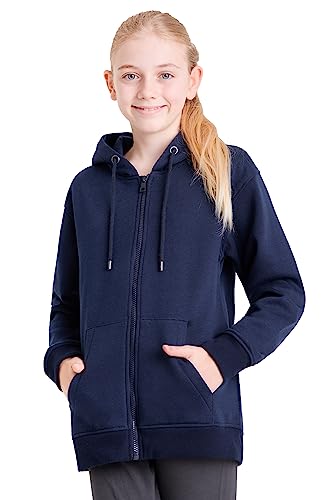 CityComfort Hoodie Jungen Kapuzenjacke, Kinder Pullover Jungen Sweatjacke mit Kapuze (13-14 Jahre, Marineblau) von CityComfort