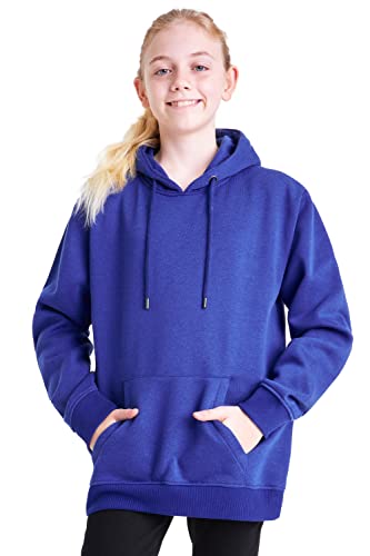 CityComfort Hoodie Jungen Pullover, Kapuzenpullover für Jungen (11-12 Jahre, Königsblau) von CityComfort