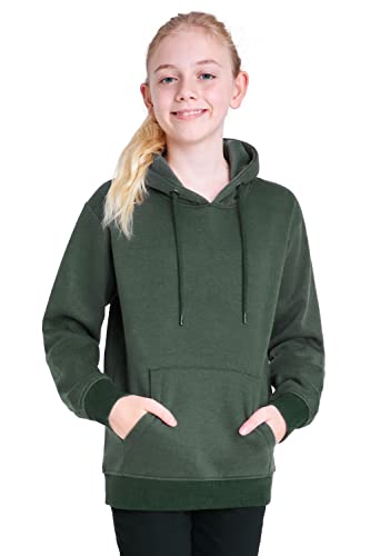 CityComfort Hoodie Jungen Pullover, Kapuzenpullover für Jungen (14-15 Jahre, Khaki) von CityComfort