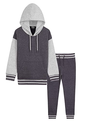 CityComfort Jogginganzug Kinder Jungen, Jogginghose Jungen und Hoodie Jungen Set, Gaming Trainingsanzug Kinder Jungen, 110-176 (7-8 Jahre, Grau) von CityComfort