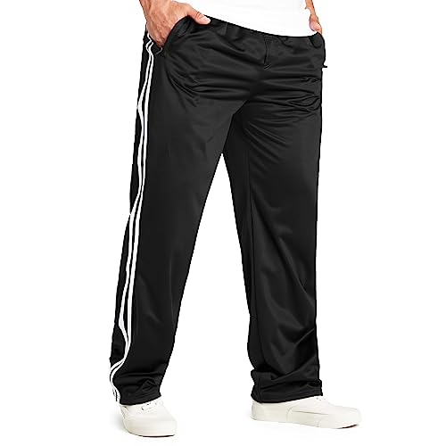 CityComfort Jogginghose Herren - Trainingshose Herren Lang Polyester M-3XL (Schwarz, 2XL) von CityComfort