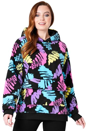 CityComfort Kapuzenpullover Damen & Teenager, Ski Pullover mit Kapuze & Vordertasche - Snowboard, Wintersport & Ski Zubehör (Mehrfarbig, 2XL) von CityComfort