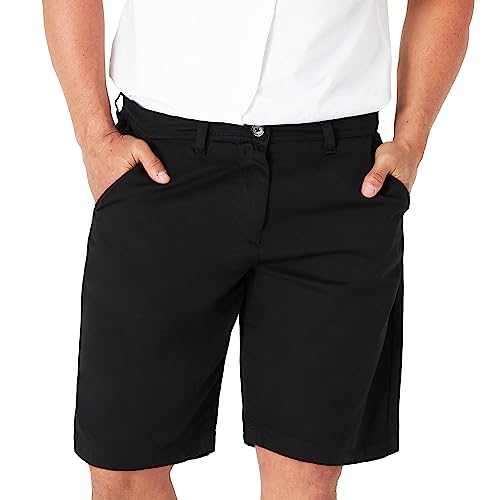 CityComfort Kurze Hosen Herren Chino Shorts - Kurze Chino Hose Herren aus Baumwolle(Schwarz, XL) von CityComfort