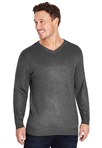 CityComfort Pullover Herren mit Crew Neck oder V Ausschnitt (XL, Anthrazit V Ausschnitt) von CityComfort