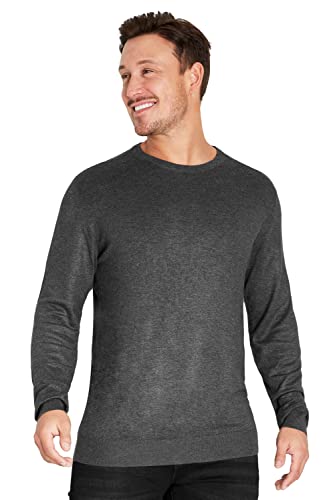 CityComfort Pullover Herren mit Crew Neck oder V Ausschnitt (XL, Anthrazit) von CityComfort