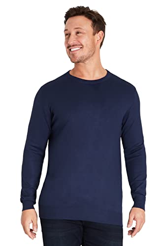 CityComfort Pullover Herren mit Crew Neck oder V Ausschnitt (XL, Marineblau) von CityComfort