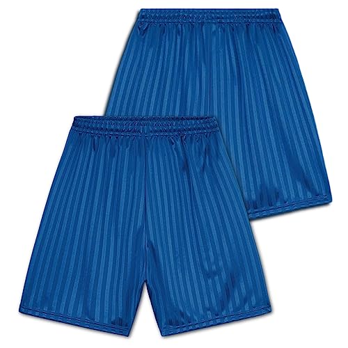 CityComfort - Gym Shorts Für Jungen & Girls, Unisex Sporthose, Sporthose Jungen Kurz & Mädchengrößen für Laufen, Fußball, Sportunterricht und Mehr, Blau Kurze Hosen, 5 bis 6-Jährige von CityComfort