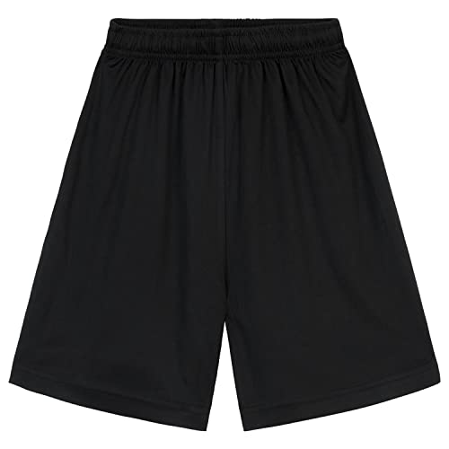 CityComfort Sporthose Jungen Kurz Unisex Kinder Shorts Kurze Hosen Sommer Sport Turnhose Jungen Mädchen Kurz Kinder Kleidung Sportswear Sportkleidung 4-14 Jahre (Schwarz, 11-12 Jahre) von CityComfort