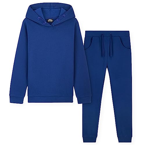 CityComfort Trainingsanzug Kinder, Jogginganzug für Jungen und Mädchen, Sportanzug Kinder, Hoodie und Hose Set Für Kinder 3-14 Jahre, Geschenke für Kinder (Blau, 11-12 Jahre) von CityComfort