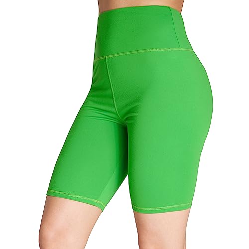 Kurze Hose Damen Shorts Damen Kurze Leggings Sporthose Radlerhose Damen Kurz High Waist Radlershorts Gym Yoga Fitness Workout Jogging Laufhose Sportkleidung Damen Teenager S-XL (Grün, M) von CityComfort