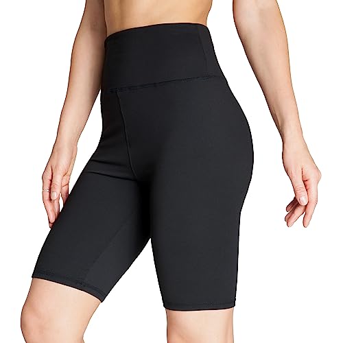 Kurze Hose Damen Shorts Damen Kurze Leggings Sporthose Radlerhose Damen Kurz High Waist Radlershorts Gym Yoga Fitness Workout Jogging Laufhose Sportkleidung Damen Teenager S-XL (Schwarz, L) von CityComfort