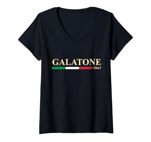 Damen Galatone Italien T-Shirt mit V-Ausschnitt von CityVibe Creations