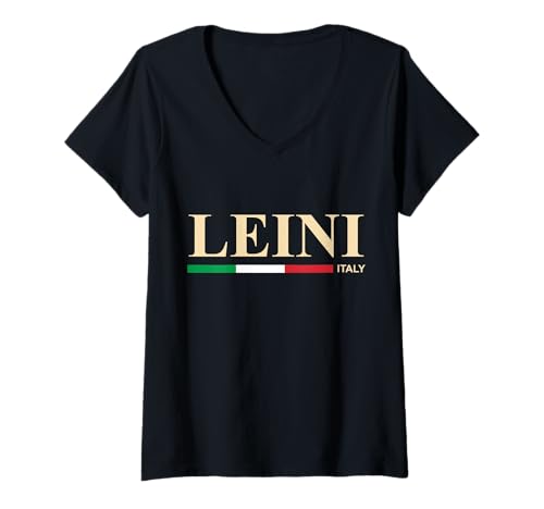 Damen Leini Italien T-Shirt mit V-Ausschnitt von CityVibe Creations