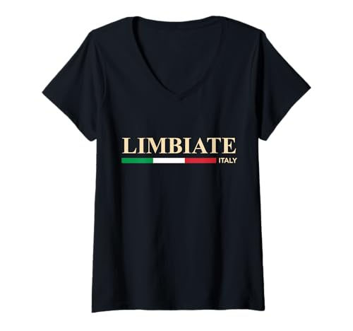 Damen Limbiate Italien T-Shirt mit V-Ausschnitt von CityVibe Creations