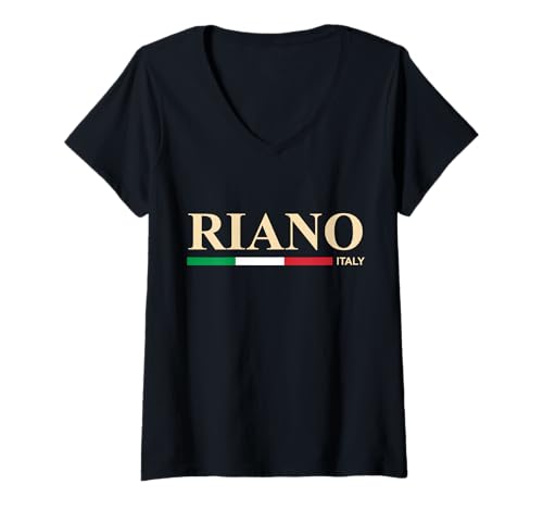 Damen Riano Italien T-Shirt mit V-Ausschnitt von CityVibe Creations