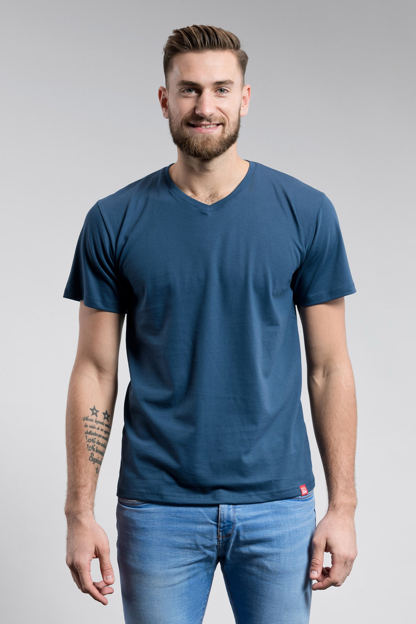 Antischweiß Herren Baumwollshirt CityZen® - V-Ausschnitt von CityZen