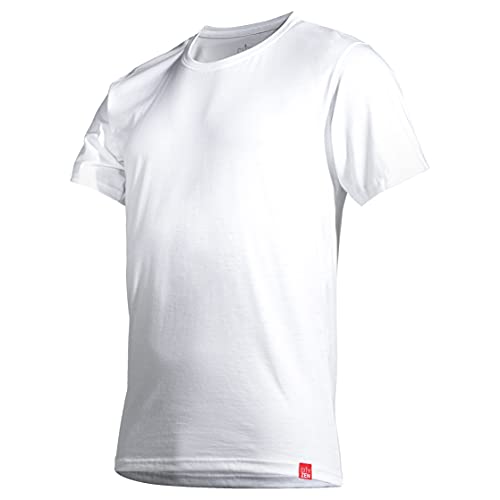 CityZen Hi-Tech Herren T-Shirt Rundhals 3XL Weiß schmutzabweisendes t-Shirt RESISTENT gegen Schweiß und Verschmutzung Schmutz-abweisend Flüssigkeit-abweisend t Shirt Tshirt von CityZen