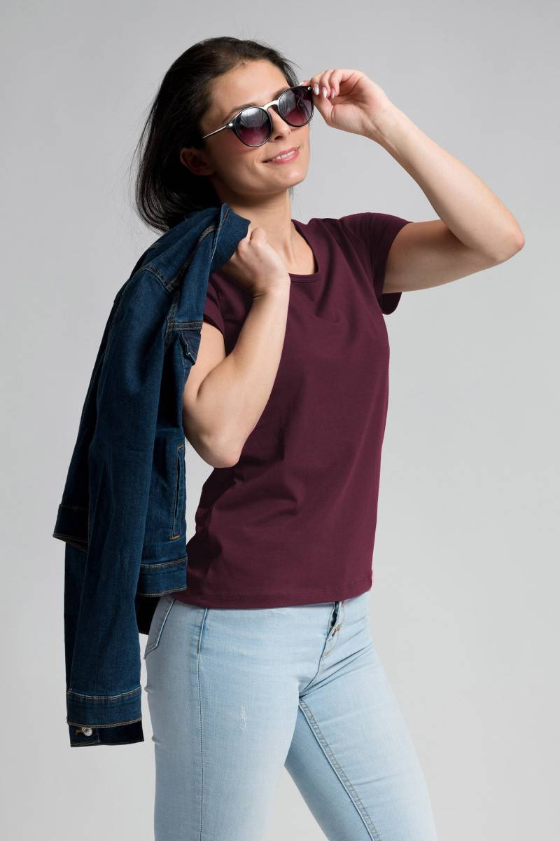 Schweißresistentes Damen Baumwollshirt CityZen® - Klassischer Schnitt von CityZen