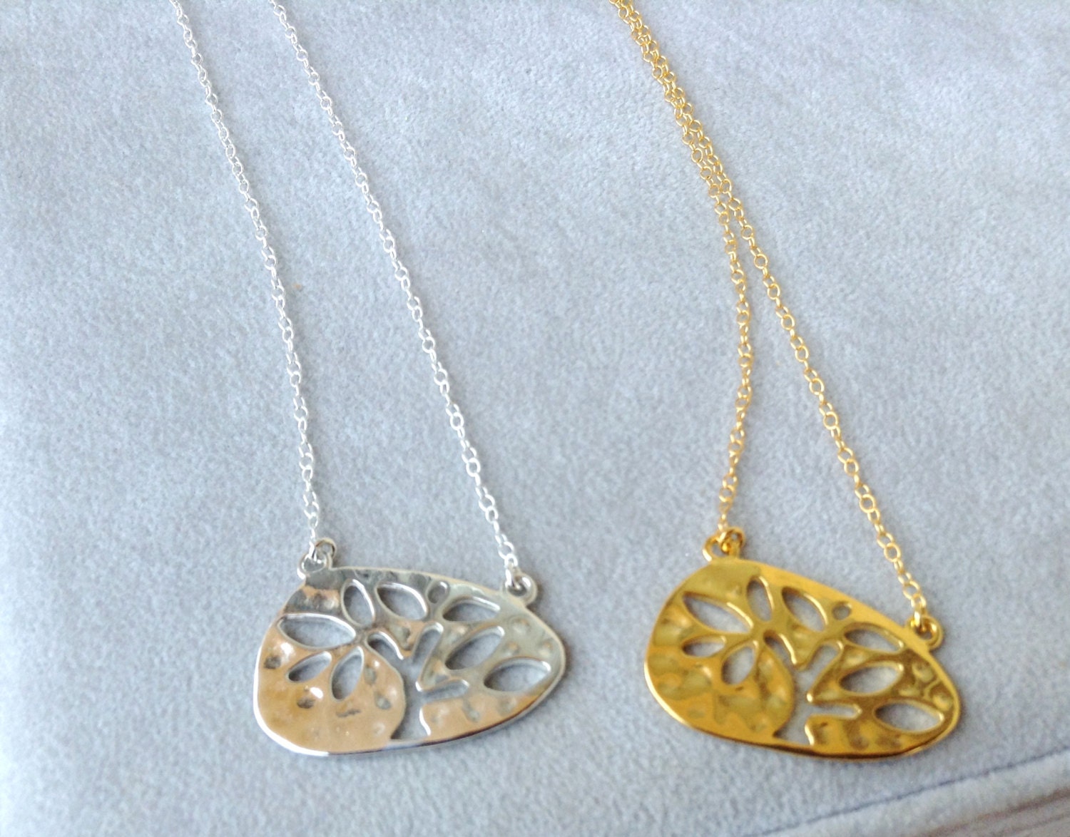 Baum Des Wissens Halskette Aus Sterling Silber - 18K Gelbgold Plating von CityofJewelz