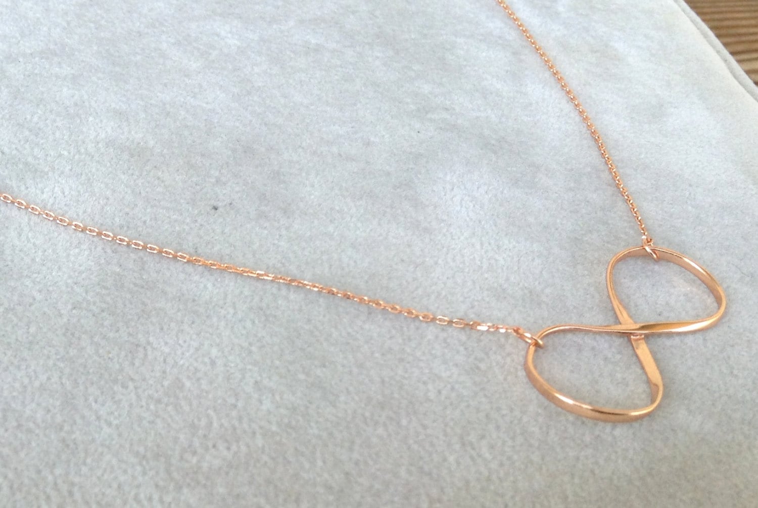 Unendlichkeitskette Aus Sterlingsilber | Rose Vergoldet von CityofJewelz