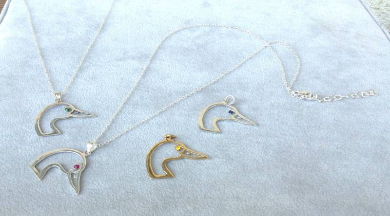 Wild Schwan Halskette in Sterling Silber Mit Swarovski Kristallen von CityofJewelz