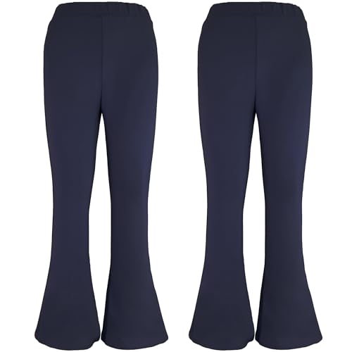 CiuchCiuch 2er-Pack Schlaghosen Jogginghosen – Bootcut - Für Mädchen – Für Kinder - 2 Stück – Sweatstoff 95% Baumwolle – 5% Elastan – Hosen für den Frühling – Für die Schule - von CiuchCiuch