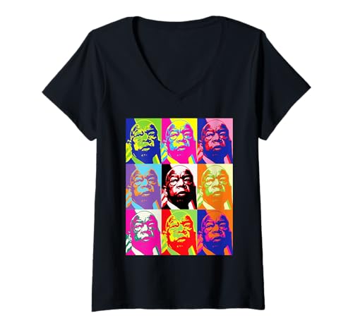 Damen John Lewis Superstar T-Shirt mit V-Ausschnitt Damen John Lewis Superstar T-Shirt mit V-Ausschnitt von Civil Rights Icons