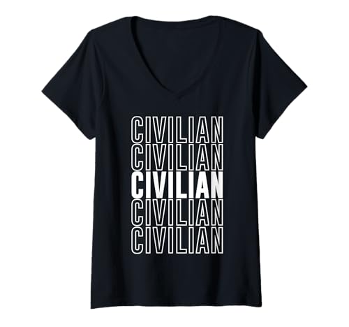 Damen Zivil T-Shirt mit V-Ausschnitt Damen Zivil T-Shirt mit V-Ausschnitt von Civilian Apparel