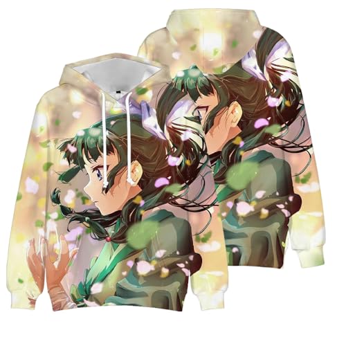 Ciyoulio Anime Jinshi Maomao Hoodie Mit Taschen Damen/Herren Anime Kapuzenpullover Teenager Hoodie Manga Pullover 3D Druck Lässiges Sweatshirt von Ciyoulio