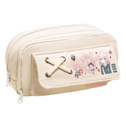 Ciyoulio Anime Nagito Komaeda Federmäppchen Nanami Chiaki Canvas Stifttasche Schreibwaren Aufbewahrungstasche Make-up Taschen Organizer Stifttasche für Schüler, Typ 16, 21*5.5*11cm, Federmäppchen von Ciyoulio