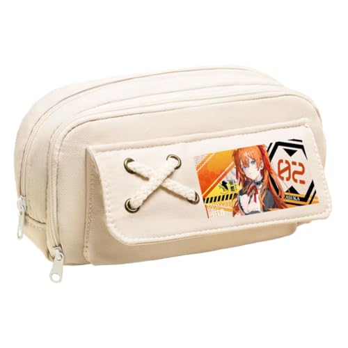 Ciyoulio Anime Stiftetasche Ayanami Rei Federmäppchen Asuka Langley Soryu Druck Federmäppchen Student Aufbewahrung Stifttasche Schreibwaren Tasche für Studenten, Typ 1, 21*5.5*11cm, Federmäppchen von Ciyoulio