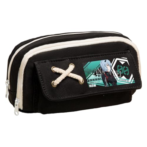 Ciyoulio Anime Stiftetasche Ayanami Rei Federmäppchen Asuka Langley Soryu Druck Federmäppchen Student Aufbewahrung Stifttasche Schreibwaren Tasche für Studenten, Typ 10, 21*5.5*11cm, Federmäppchen von Ciyoulio