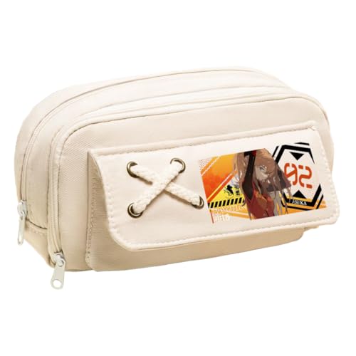 Ciyoulio Anime Stiftetasche Ayanami Rei Federmäppchen Asuka Langley Soryu Druck Federmäppchen Student Aufbewahrung Stifttasche Schreibwaren Tasche für Studenten, Typ 13, 21*5.5*11cm, Federmäppchen von Ciyoulio